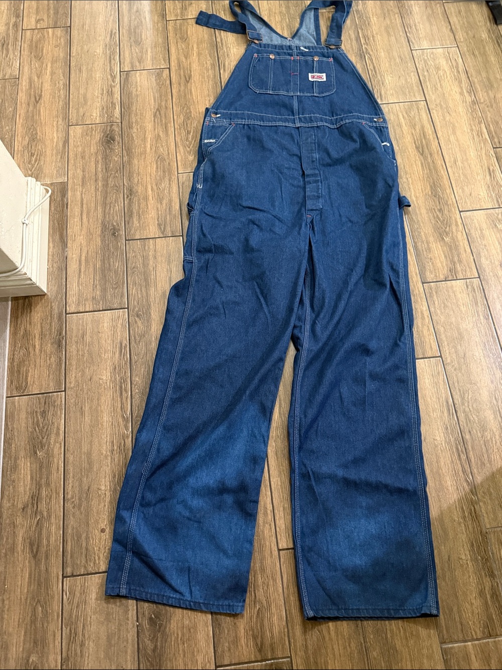 Vintage 80s Big Mac Denim Bib Overalls Mens Made In USA W42 —L 36